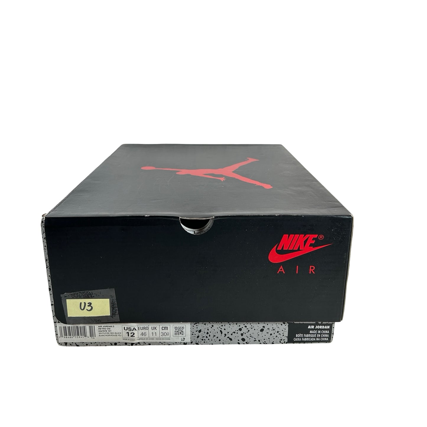 HQ7978 101 Jordan 5 Retro Fire Red Black Tongue (2025) [USED] - 12 M (Used3)