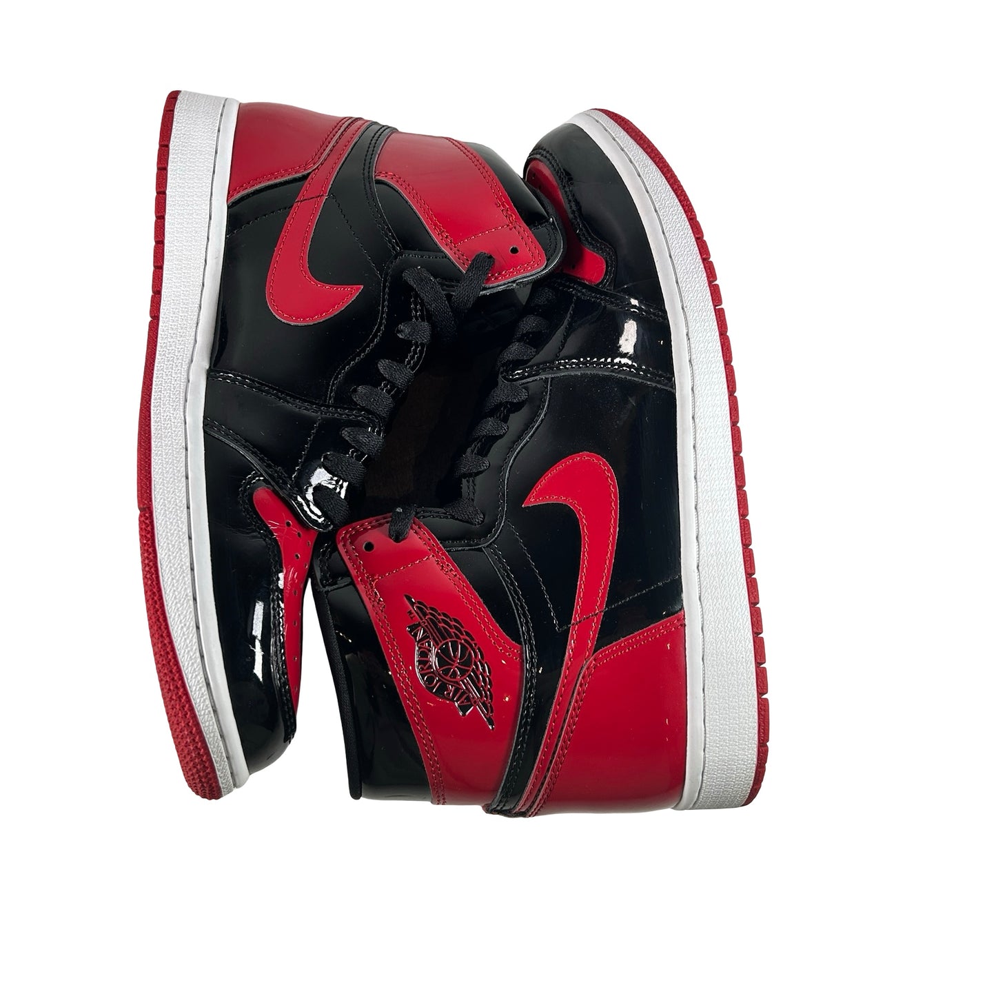 555088 063 Jordan 1 Retro High OG Patent Bred [USED] - 9.5 M (Used9)