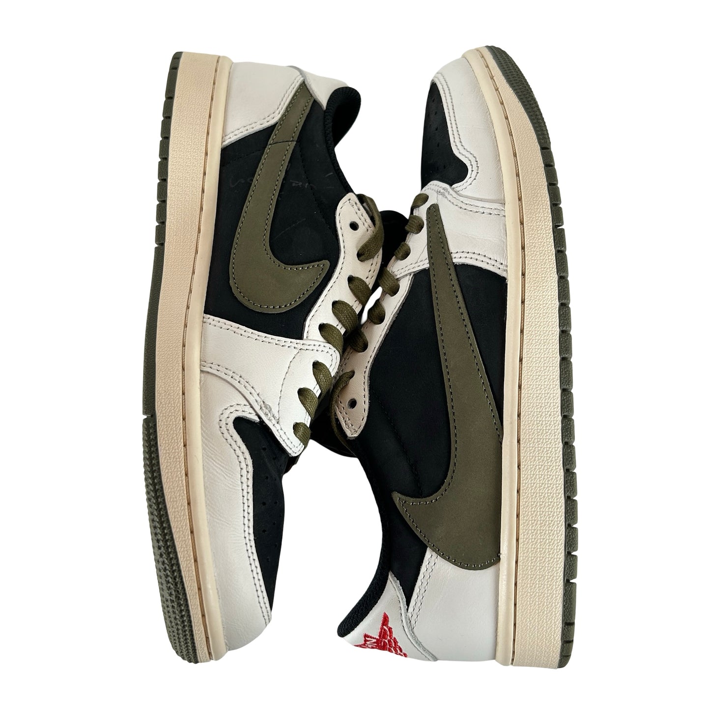 DZ4137 106 Jordan 1 Retro Low OG SP Travis Scott Olive (W) [USED] - 9.5 W (Used2)