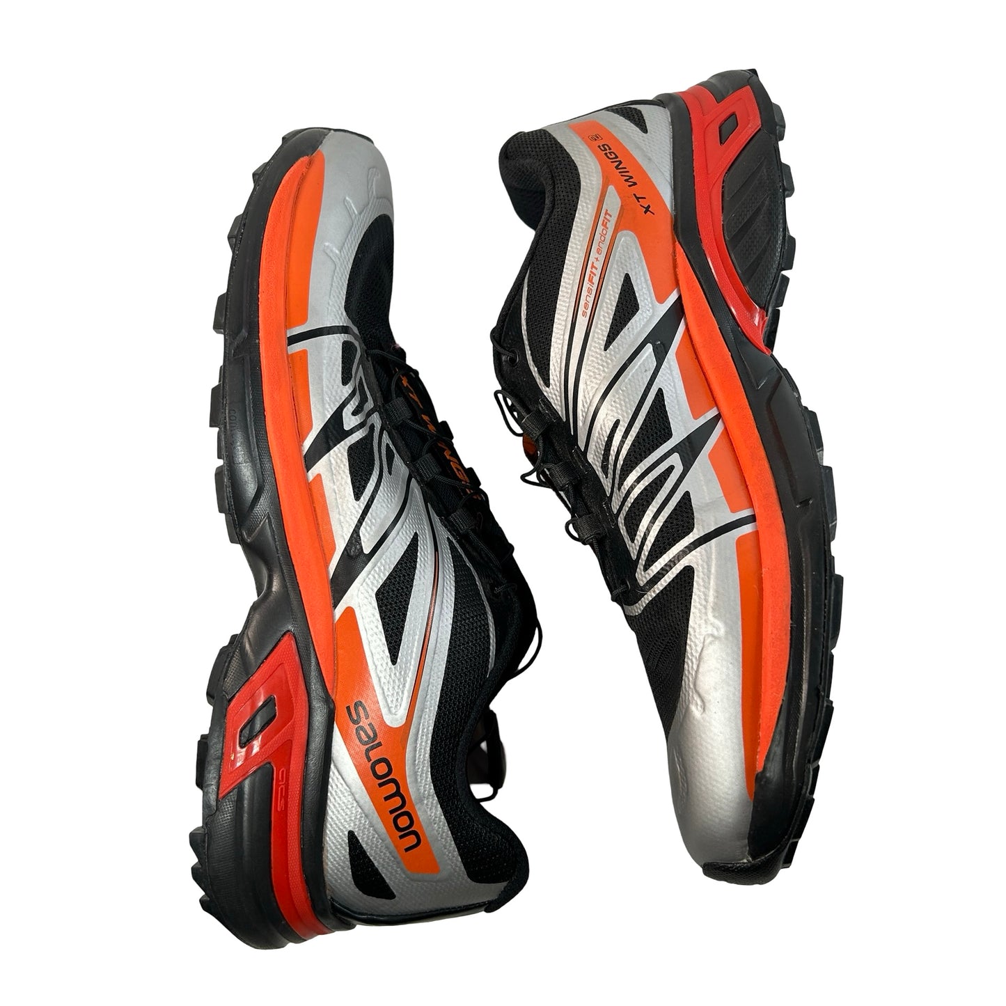L41626000 Salomon XT-Wings 2 Black Silver Vibrant Orange [USED] - 11 M (Used) (No Box)