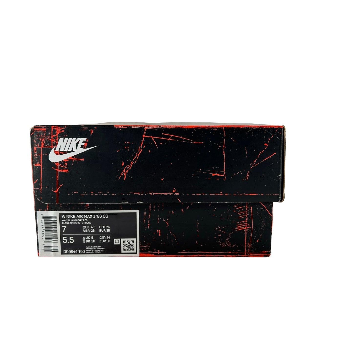 DO9844 100 Nike Air Max 1 '86 OG Big Bubble Sport Red (Women's) [USED] - 7 W (Used)
