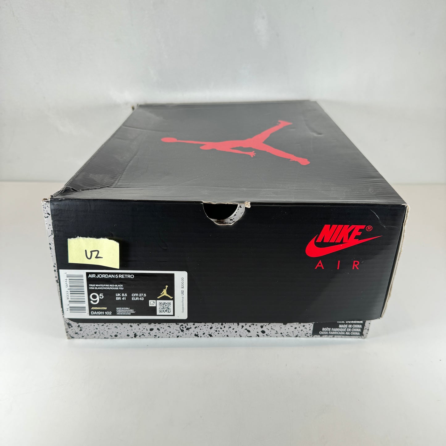 DA1911 102 Jordan 5 Fire Red [USED] - 9.5 M (Used2)