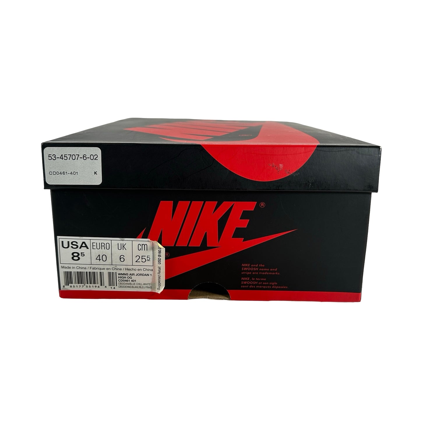 CD0461 401 Jordan 1 Retro High UNC Patent (Women's) [USED] - 8.5 W (Used)