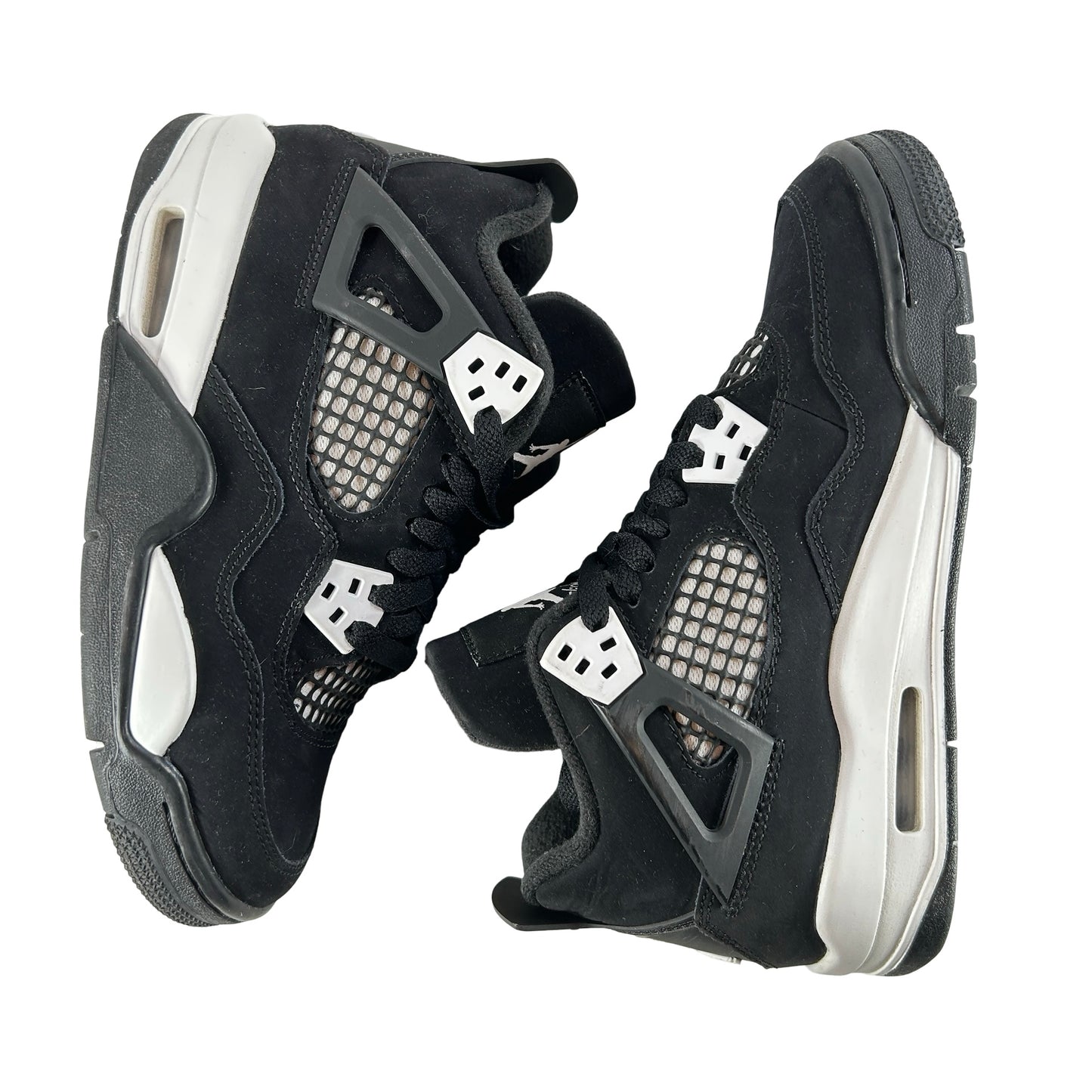 FQ8213 001 Jordan 4 Retro White Thunder (GS) [USED] - 4 Y (Used)