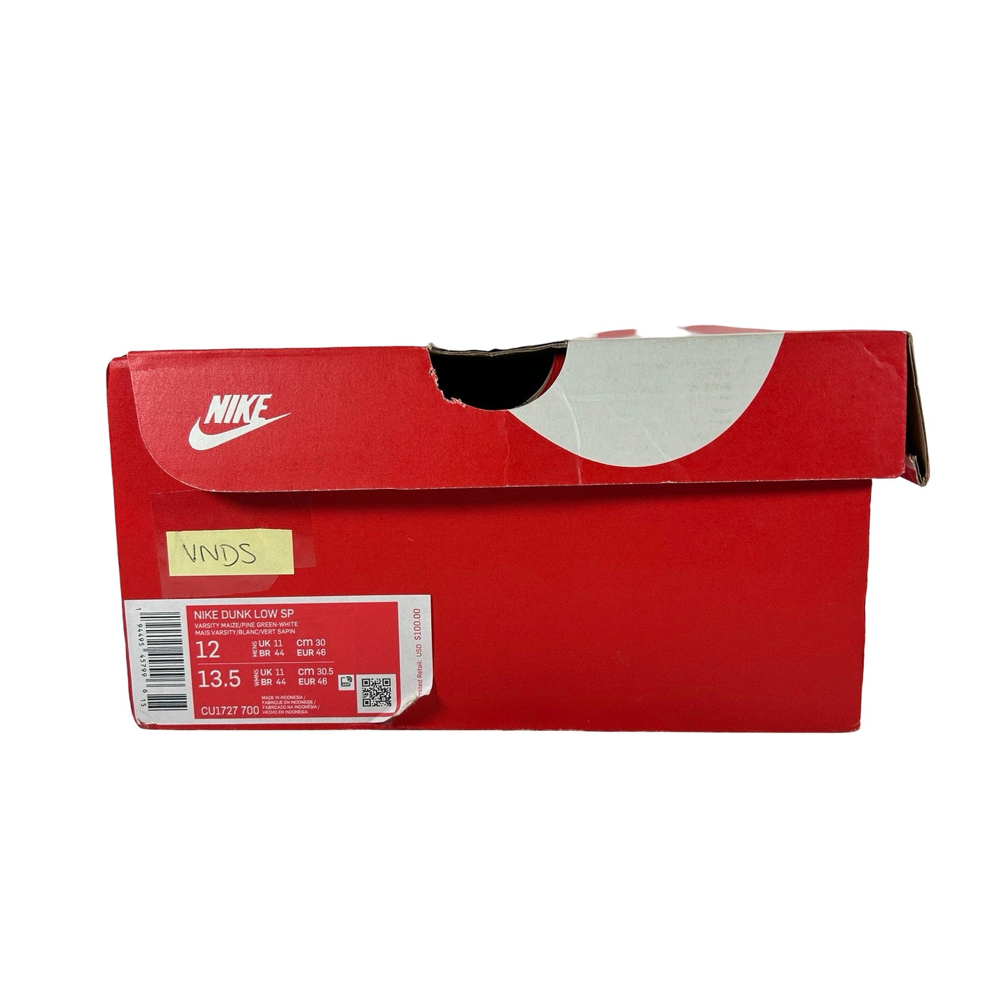 CU1727 700 Nike Dunk Low Brazil (2020/2024) [USED] - 12 M (VNDS)