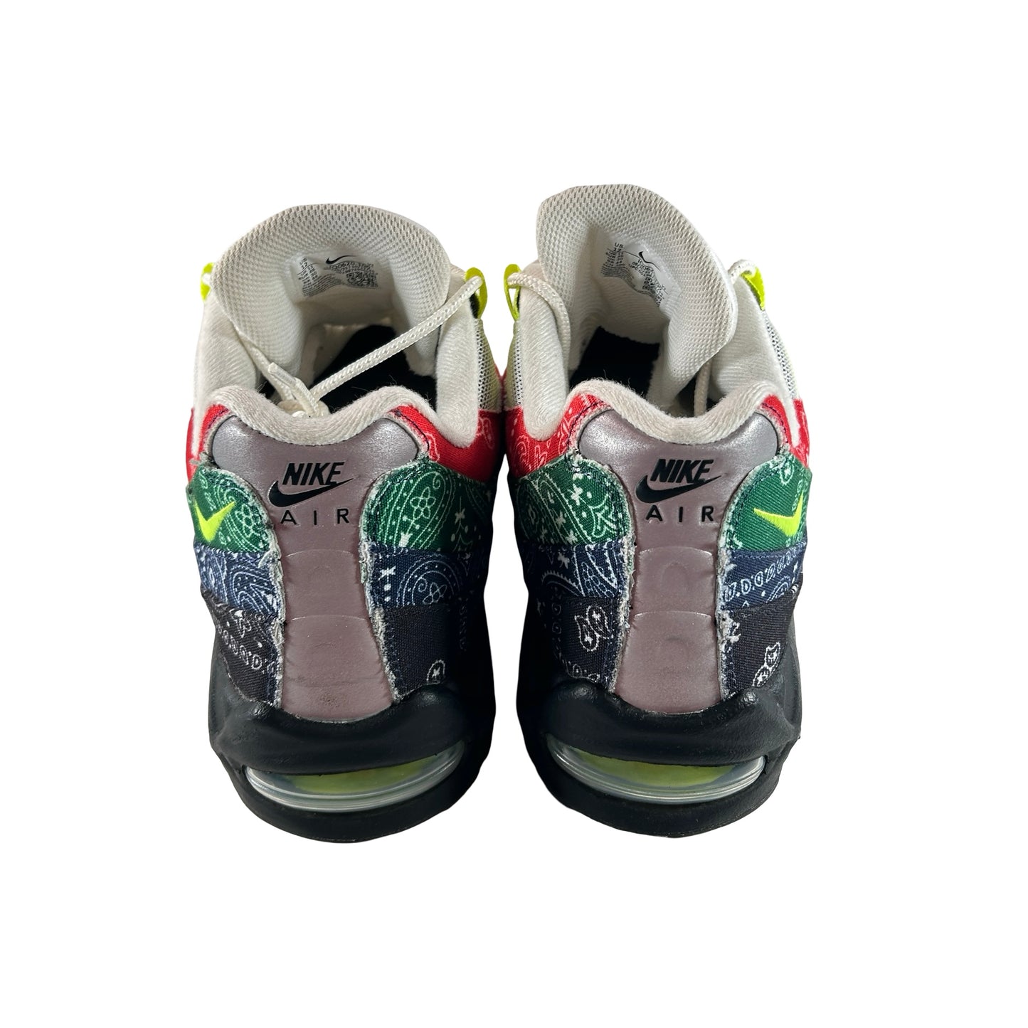 IQ0620 100 Nike Air Max 95 OG Big Bubble Neon Paisley Bandana [USED] - 12 M (Used) (No Box)