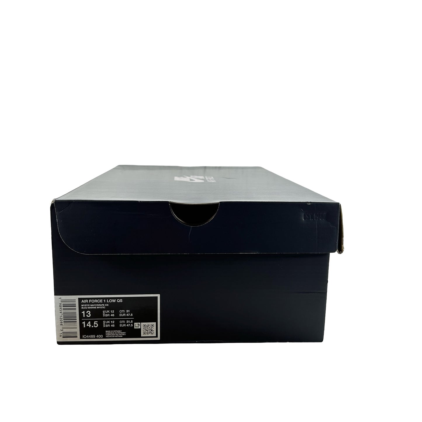 IO4489 400 Nike Air Force 1 Low Patent Leather Mystic Navy Grape Ice [USED] - 13 M (Used)