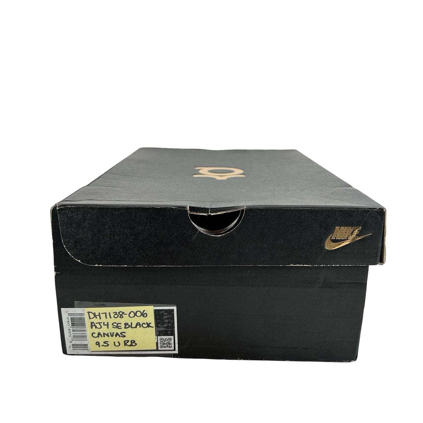 DH7138 006 Jordan 4 Retro SE Black Canvas [USED] - 9.5 M (Used) (Replace Box)