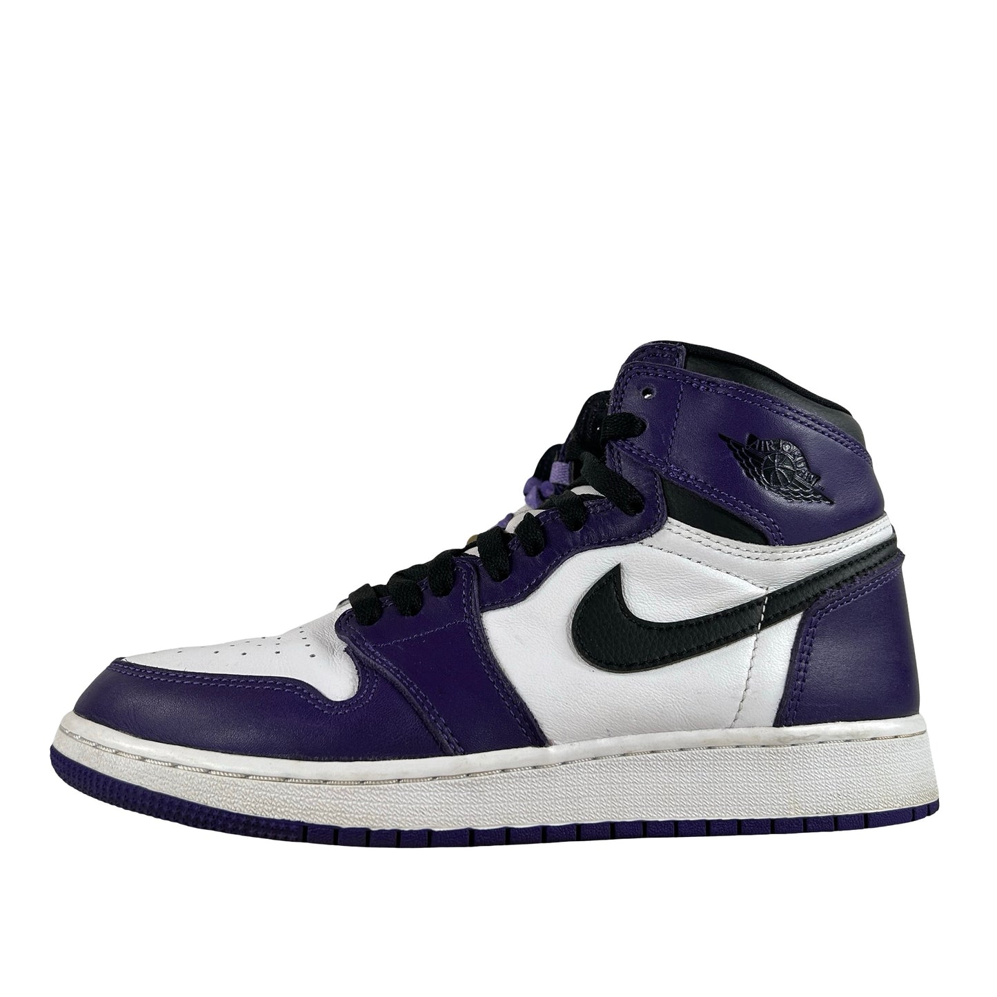 575441 500 Jordan 1 Retro High Court Purple White (GS) [USED] - 7 Y (Used)