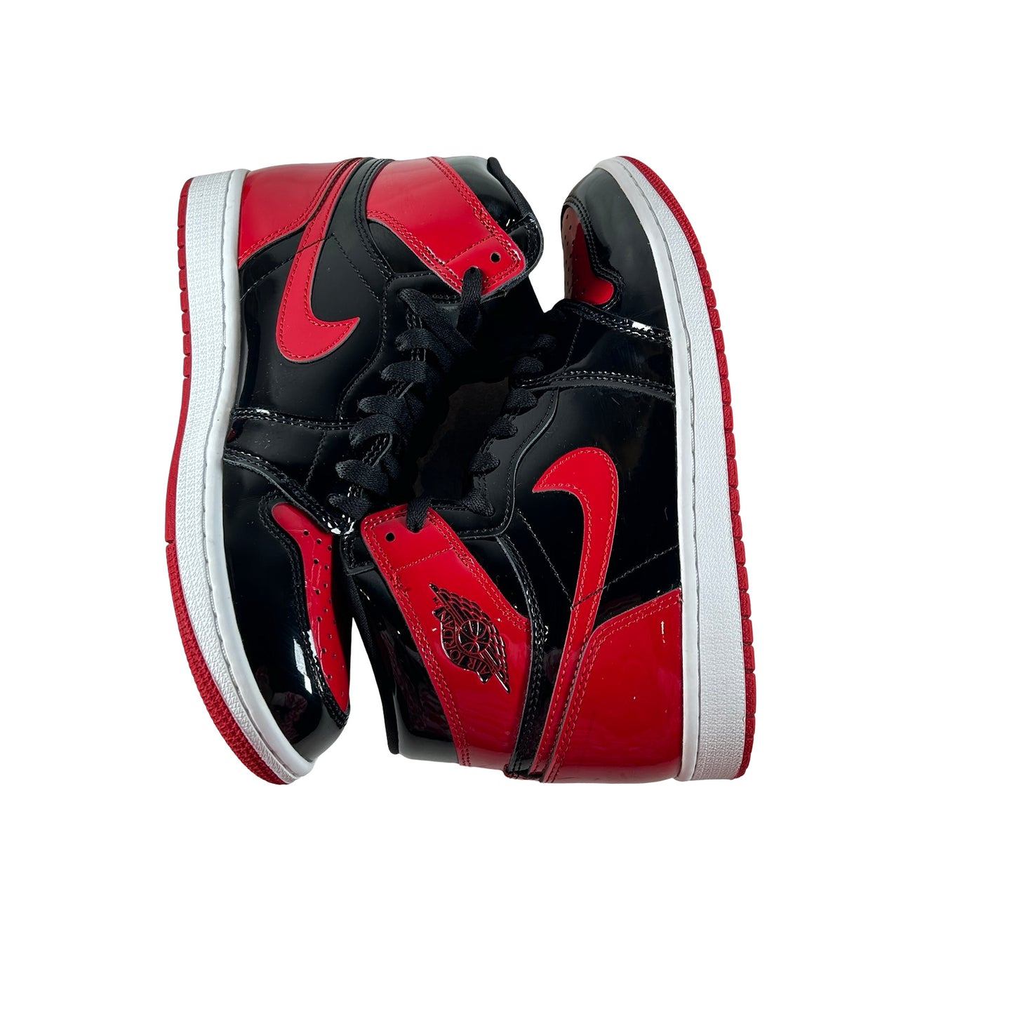 555088 063 Jordan 1 Retro High OG Patent Bred [USED] - 8 M (Used3)