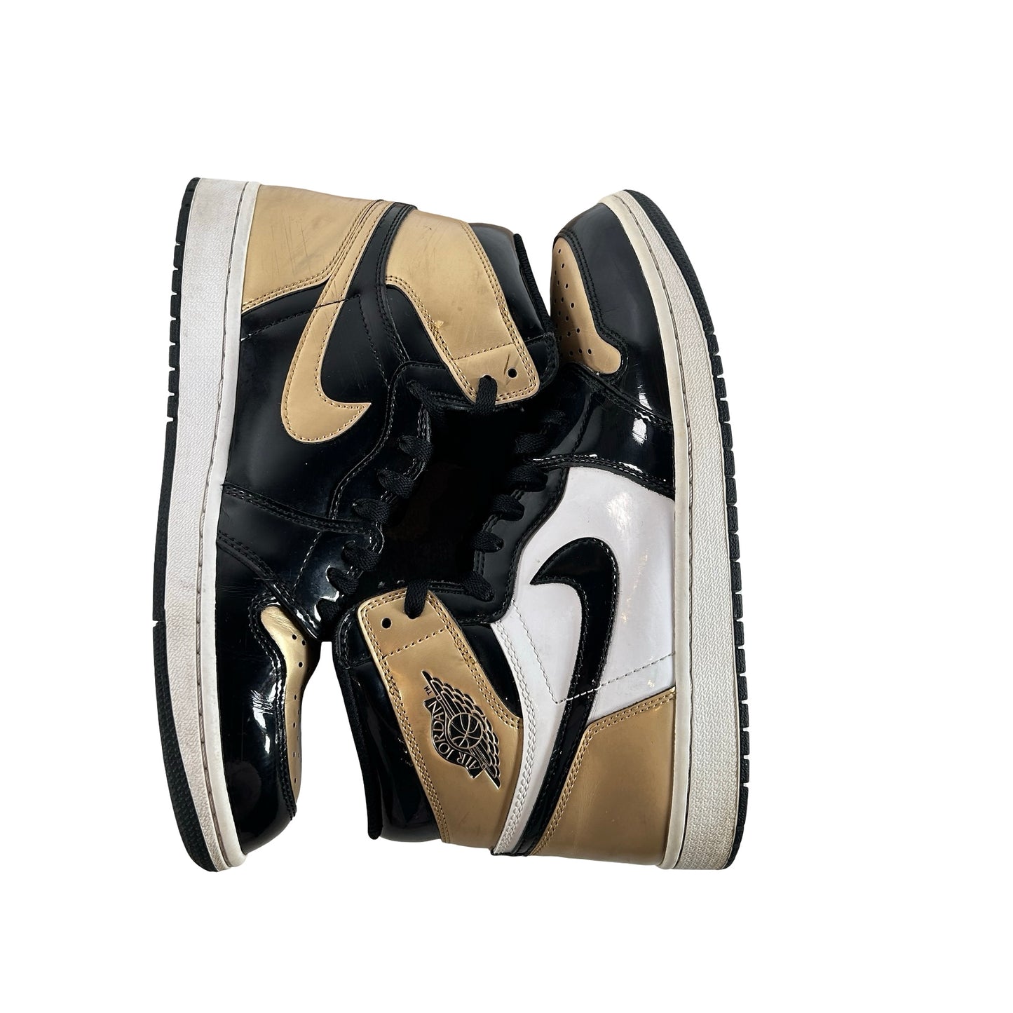 861428 007 Jordan 1 Retro High NRG Patent Gold Toe [USED] - 10 M (Used2) (No Box2)
