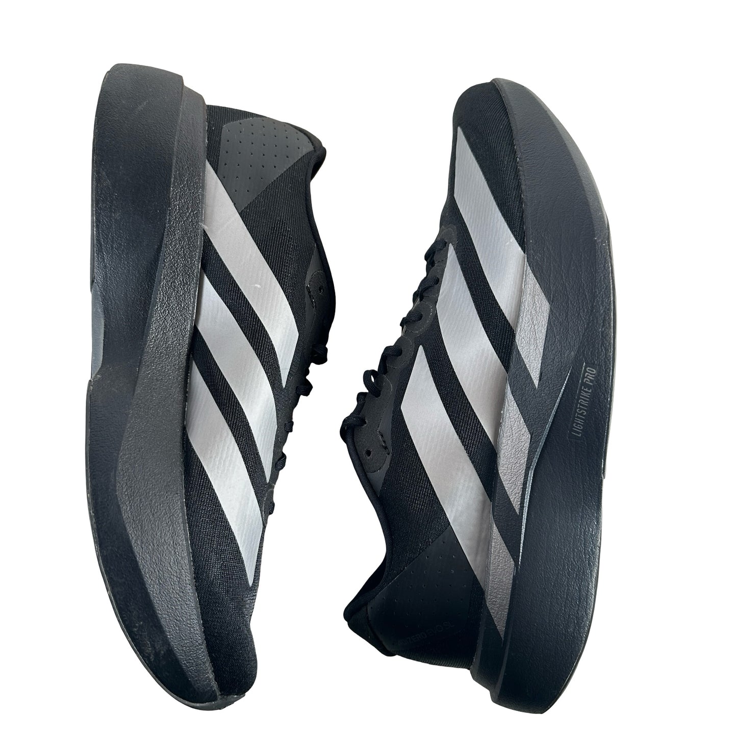 JP7147 adidas Adizero Evo SL Core Black Iron Metallic (Women's) [USED] - 9.5 W (Used) (No Box)