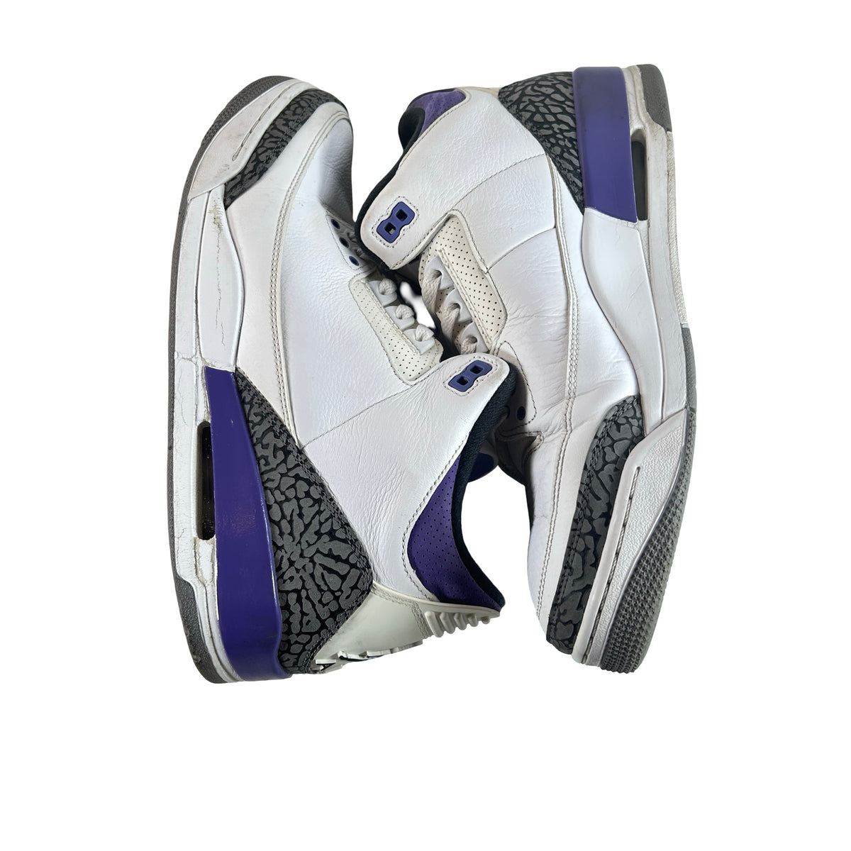 CT8532 105 Jordan 3 Retro Dark Iris [USED] - 12 M (Used) (No Box)