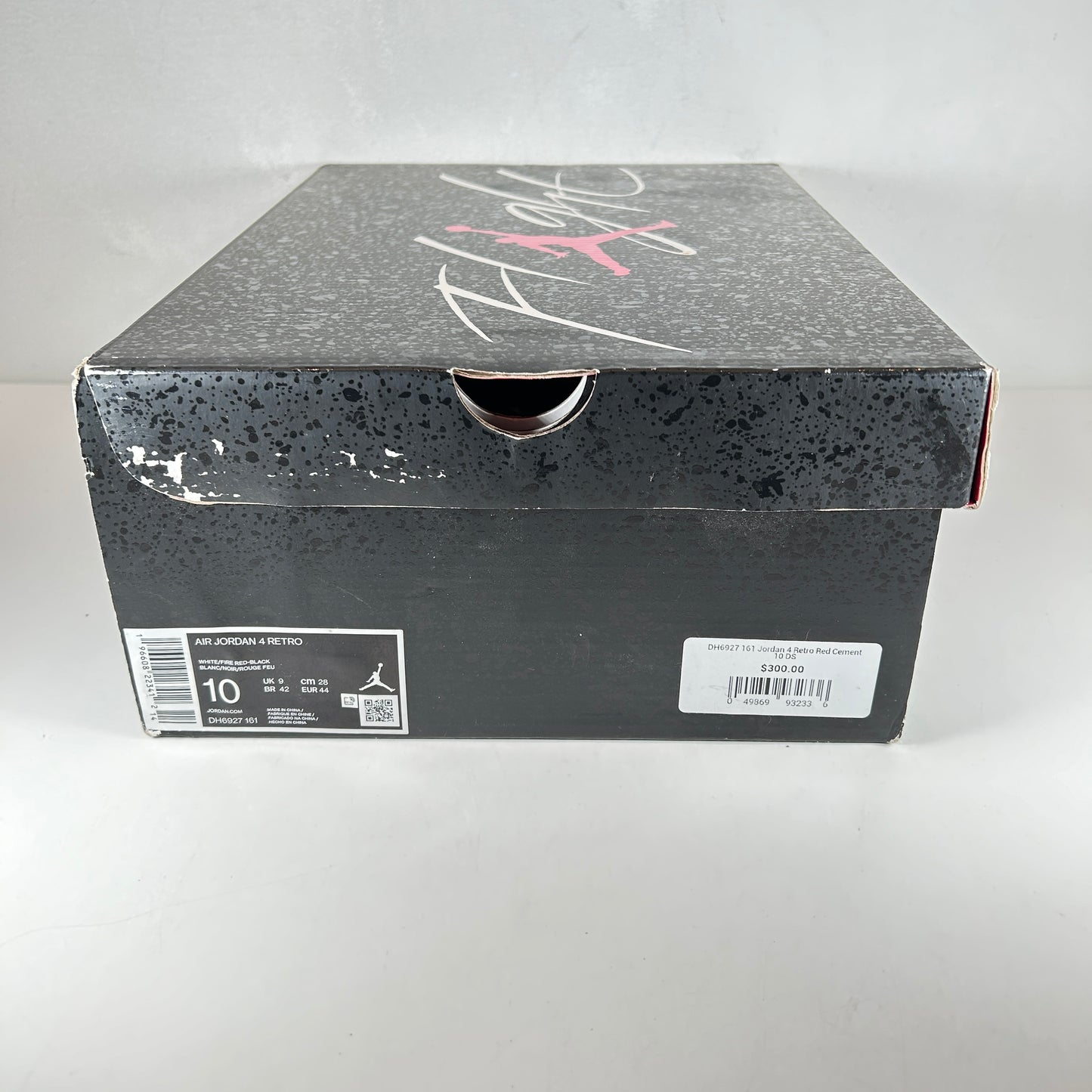 DH6927 161 Jordan 4 Retro Red Cement [USED] - 10 M (Used)