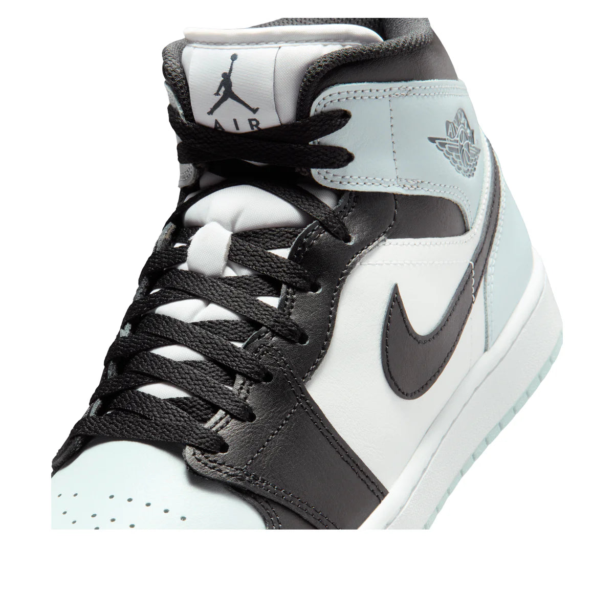DQ8426 002 Air Jordan 1 Mid Black Aura Squadron Blue