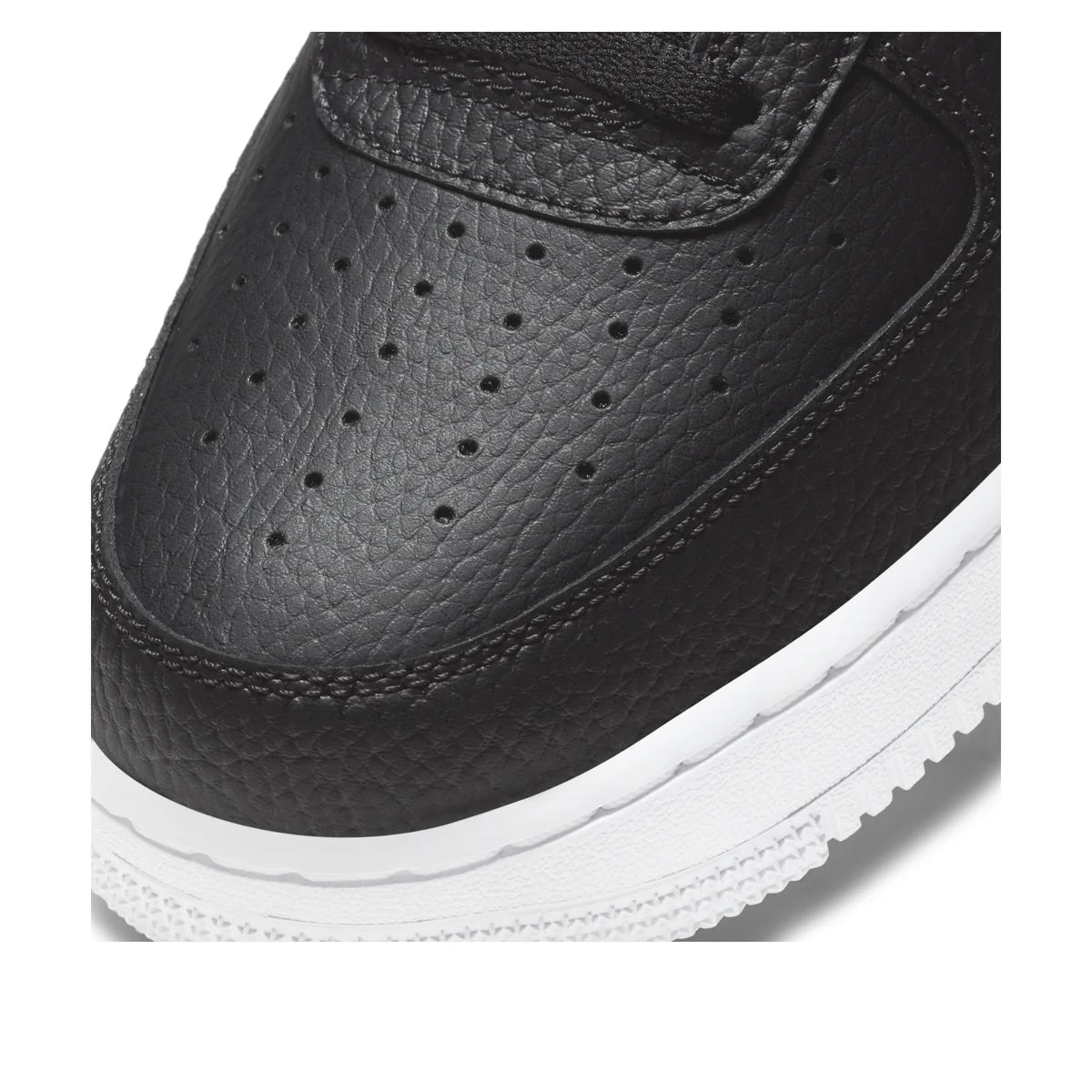 CT2302 002 Nike Air Force 1 Low '07 Black White Pebbled Leather
