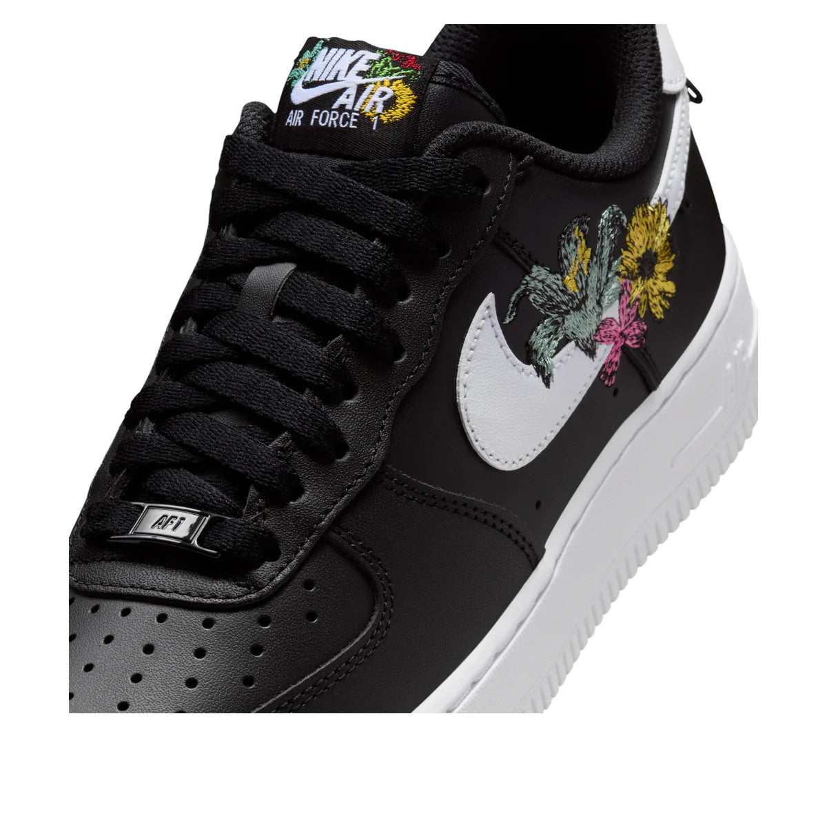 IB6644 001 Nike Air Force 1 Low Premium Now Accepting All Flowers Black (Women's)