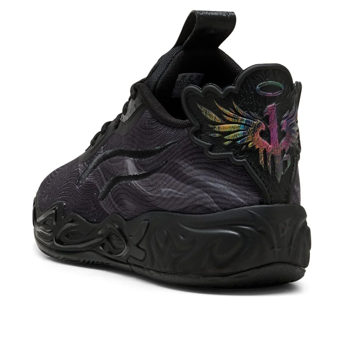 312174 01 Puma LaMelo Ball MB.04 Lo Team Black Dark Amethyst