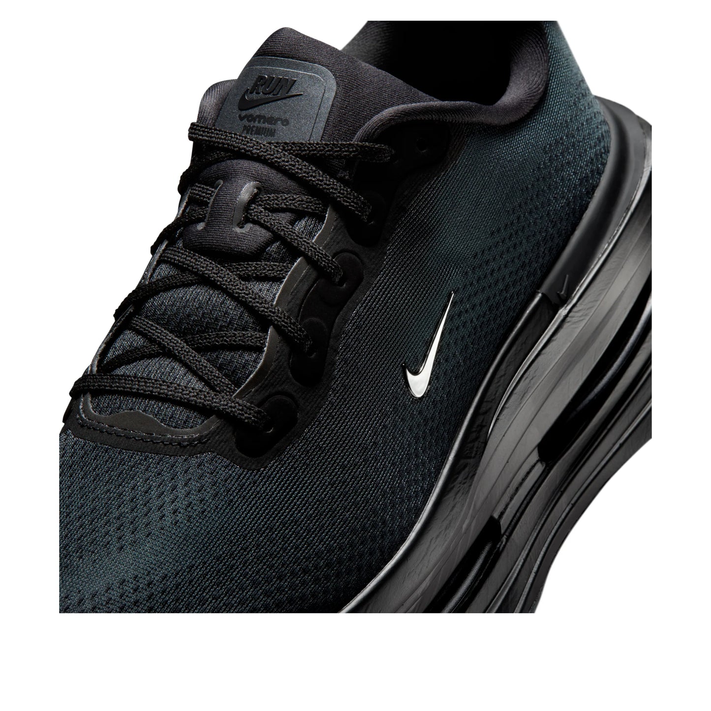 IQ0627 001 Nike Vomero Premium SP Black Mini Chrome Swoosh