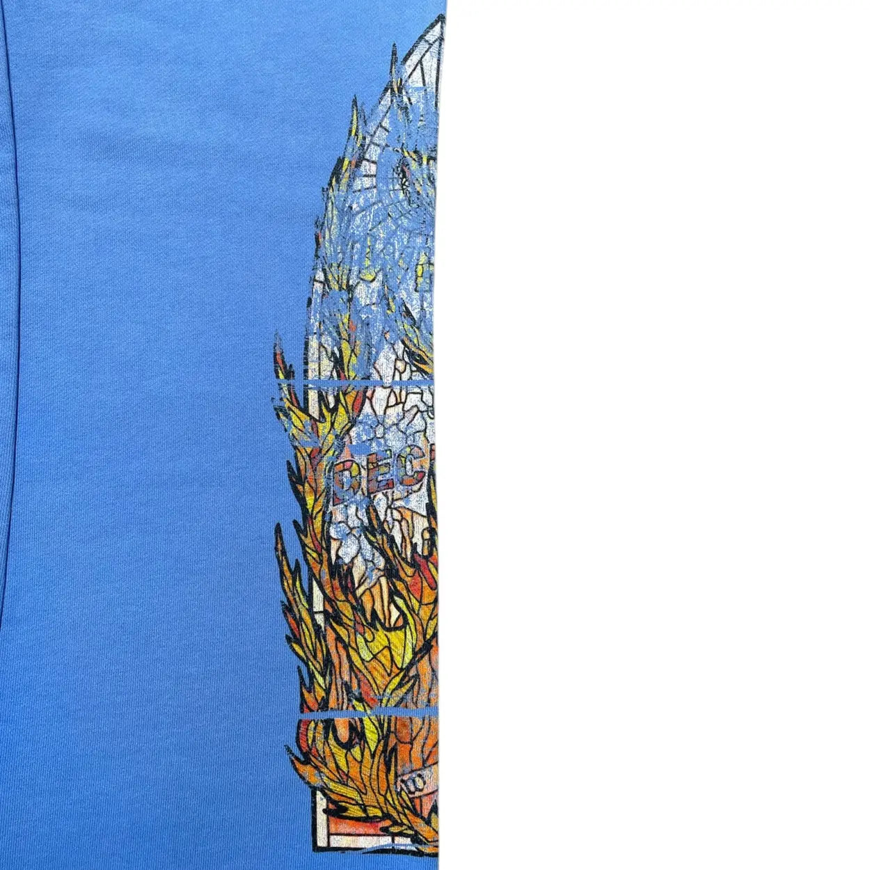 Who Decides War Faded Flame Glass Sweatpants Sky [USED] - XL (Used)
