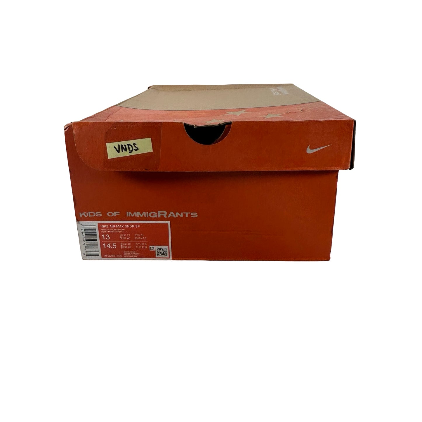 HF3286 500 Nike Air Max Sunder SP Kids of Immigrants Sun Down [USED] - 13 (VNDS)