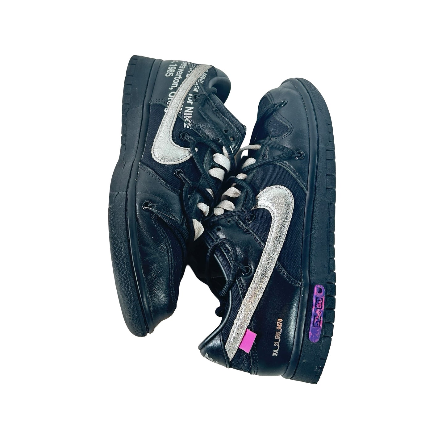DM1602 001 Nike Dunk Low Off-White Lot 50 [USED] - 6 M (Used)