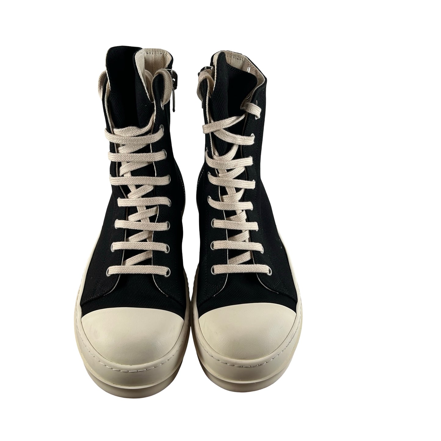 DS02C5800 DOES1 911 Rick Owens DRKSHDW High Top Black Milk [USED] - EU 39 (Used)