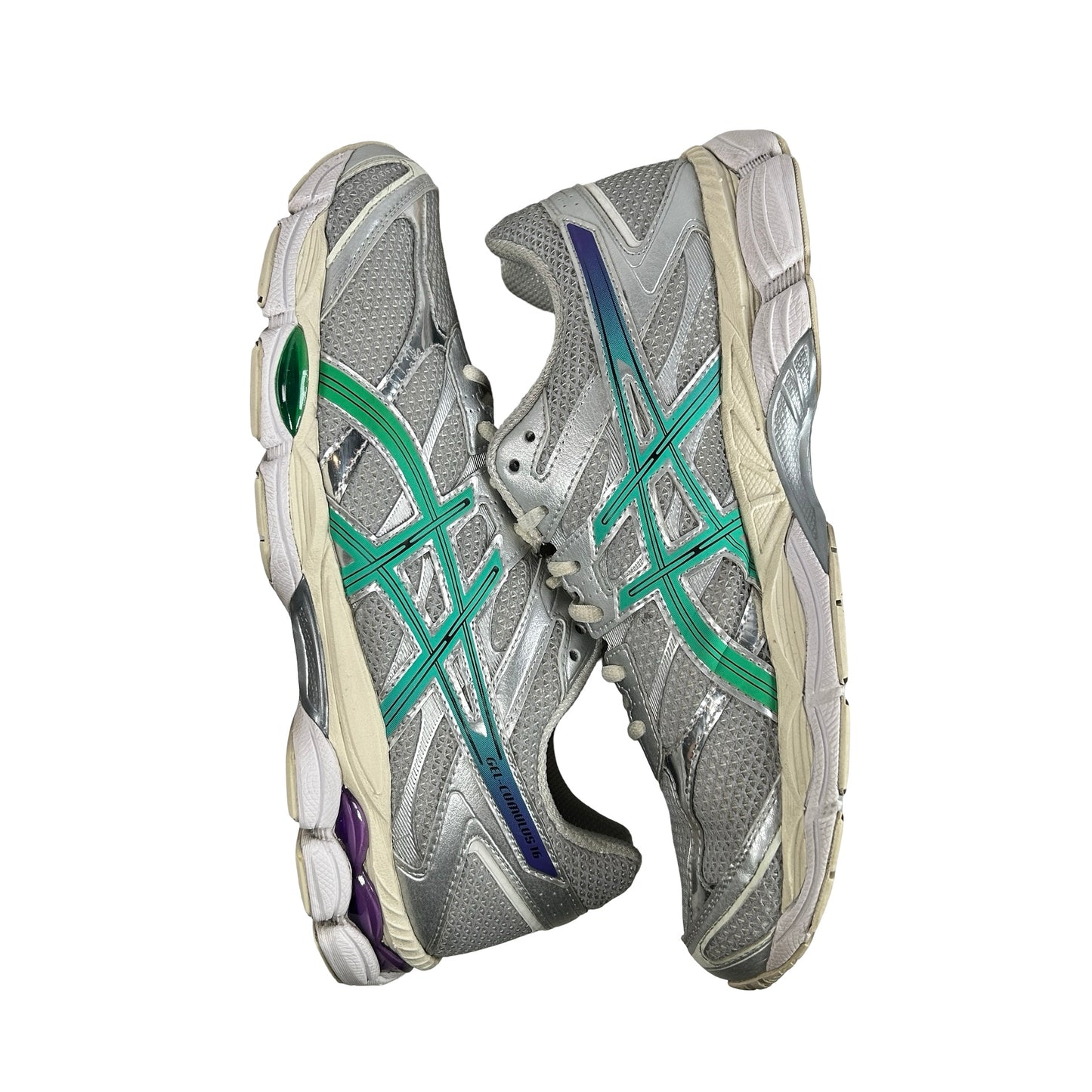 1203A990 100 ASICS Gel-Cumulus 16 Tomo Summit Exclusive Cream Malachite Green [USED] - 11 M (Used)