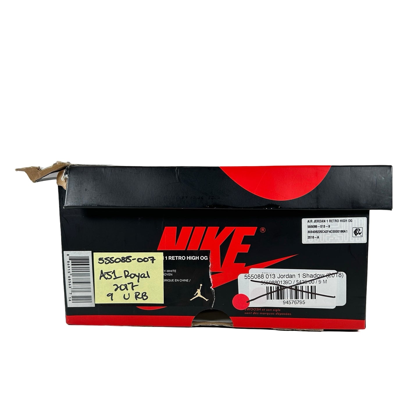 555088 007 Jordan 1 Royal (2017) [USED] - 9 M (Used) (Replace Box)