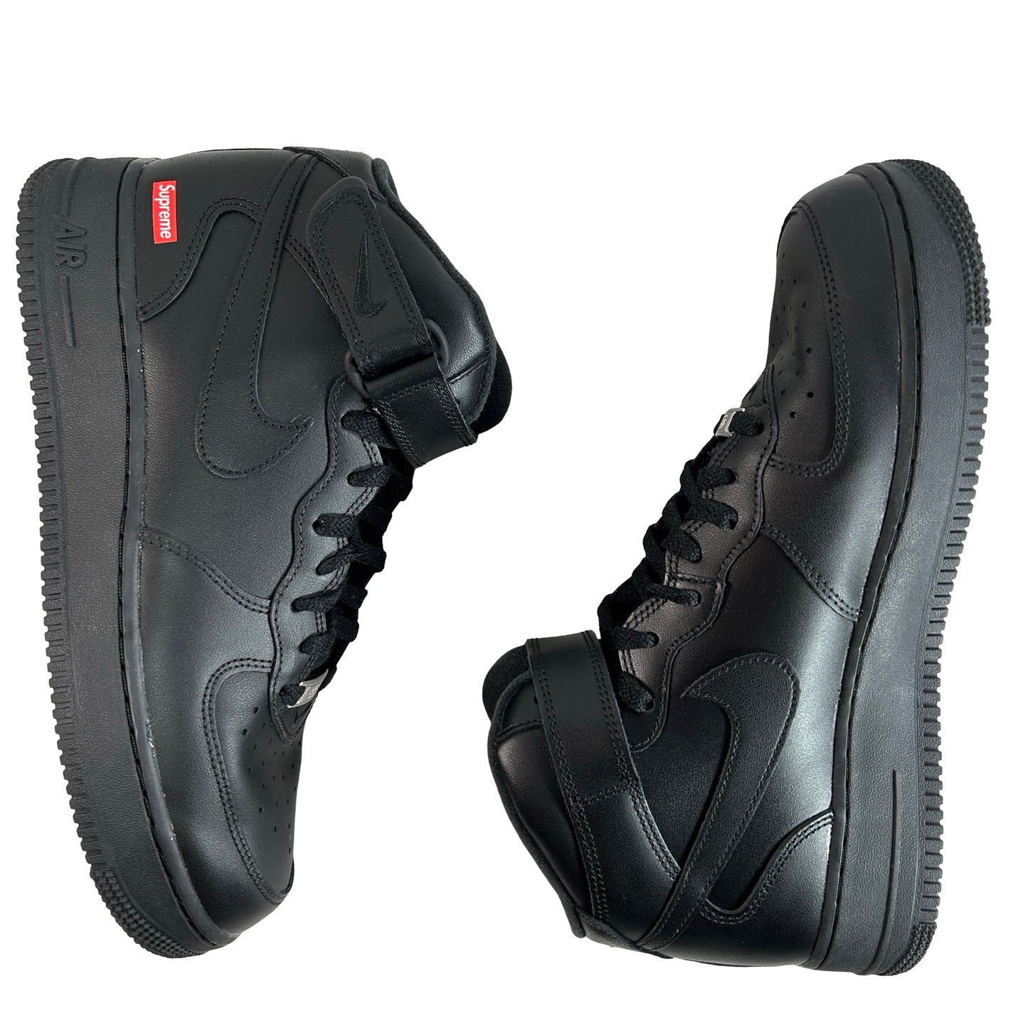 FZ8784 001 Nike Air Force 1 Mid Supreme Black [USED] - 9.5 M (Used) (Replace Box)