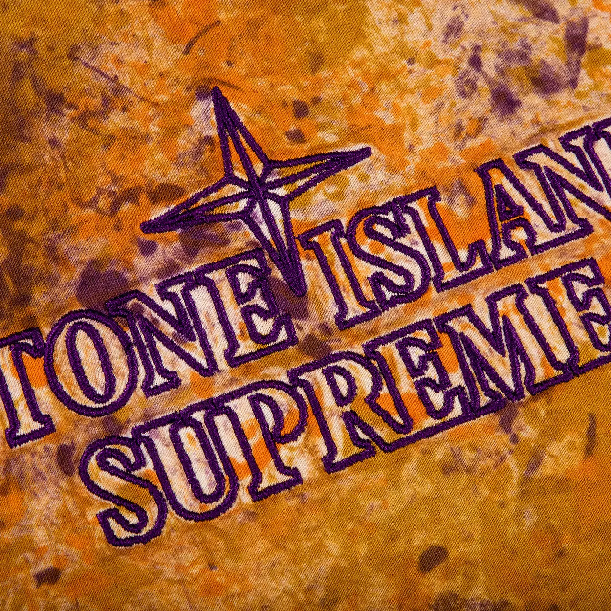 Supreme Stone Island Embroidered Logo S/S Top Coral [USED] - L (Used)
