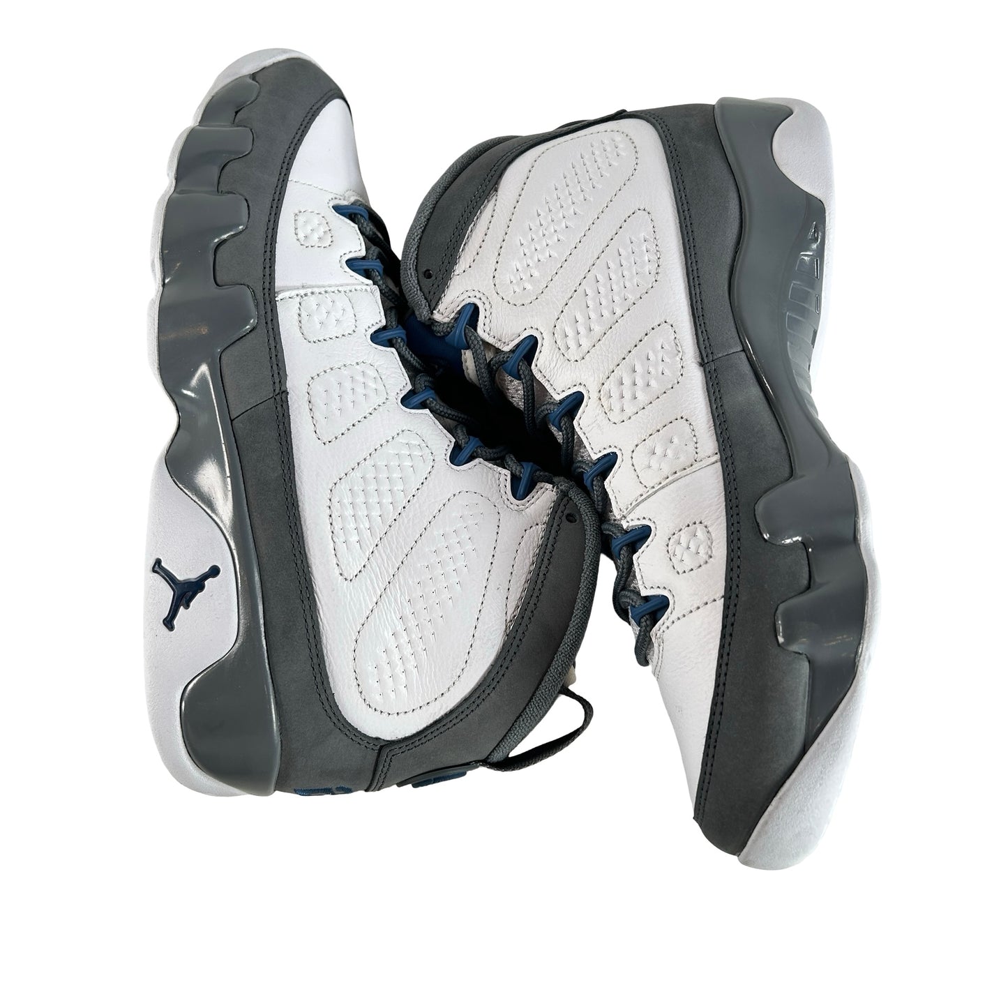 HV4794 100 Jordan 9 Retro Flint Grey French Blue (2026) [USED] - 8.5 M (Used) (No Box)