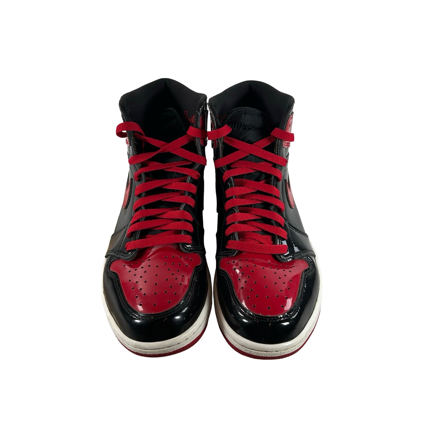 555088 063 Jordan 1 Retro High OG Patent Bred [USED] - 10.5 M (Used3) (No Box3)
