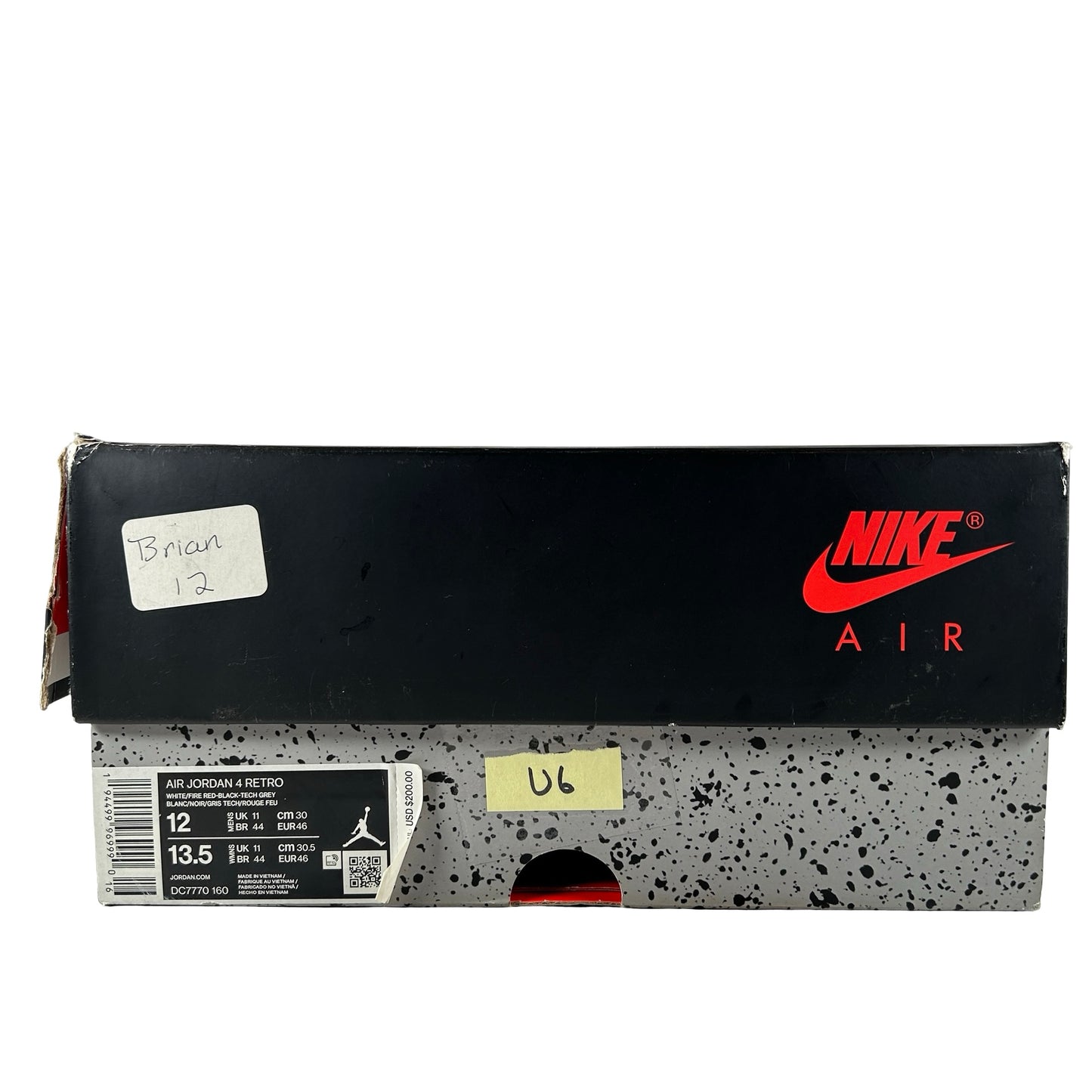 DC7770 160 Jordan 4 Retro Fire Red (2020) [USED] - 12 M (Used6)