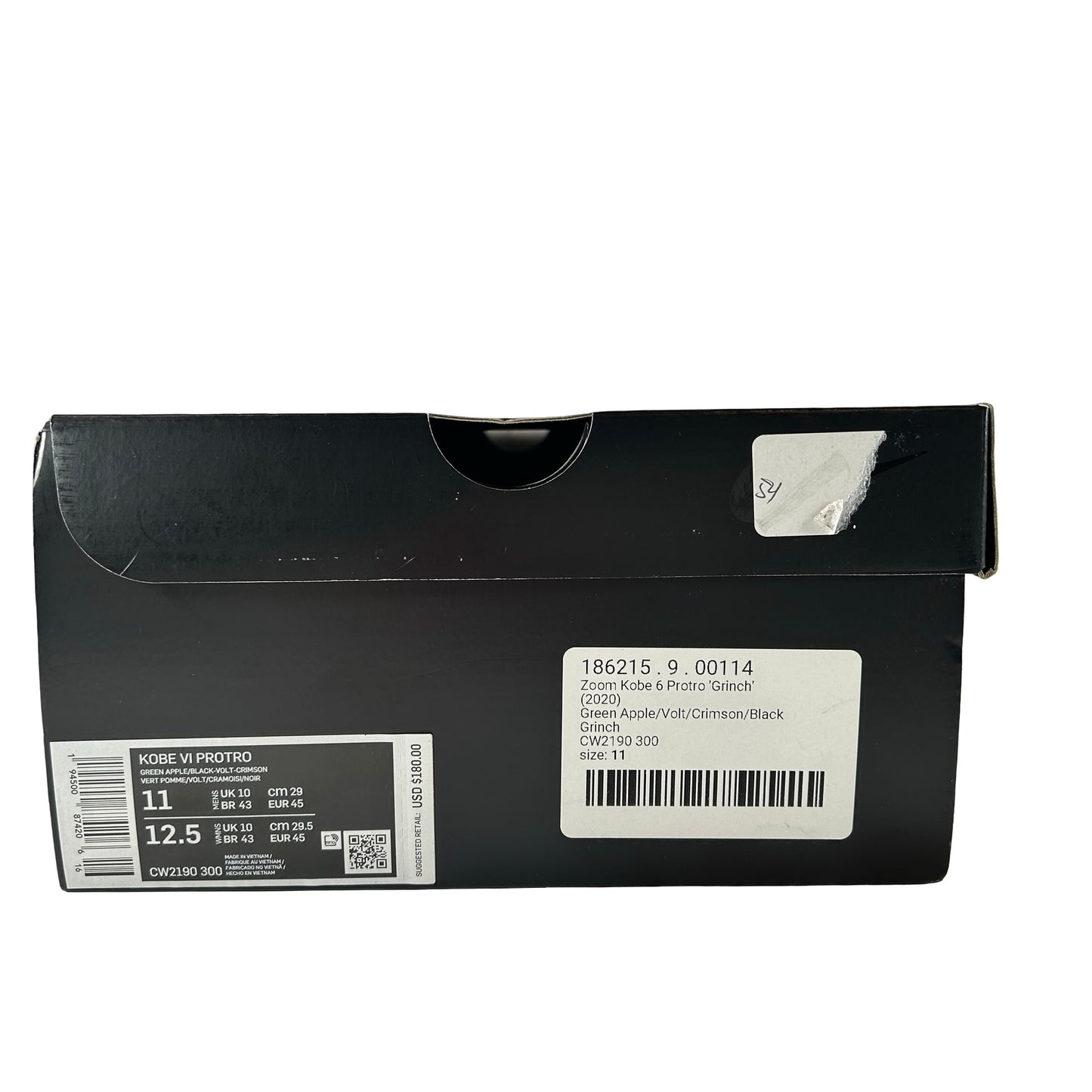 CW2190 300 Nike Kobe 6 Protro Grinch (2020) [USED] - 11 M (Used)