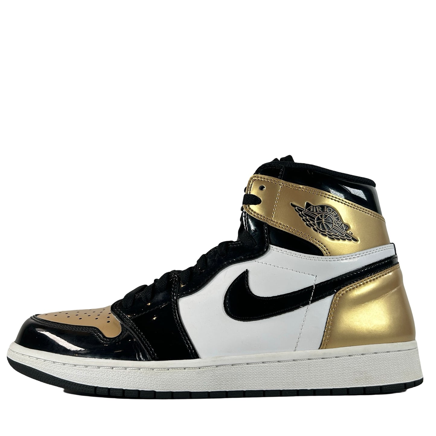 861428 007 Jordan 1 Retro High NRG Patent Gold Toe [USED] - 12 M (Used)