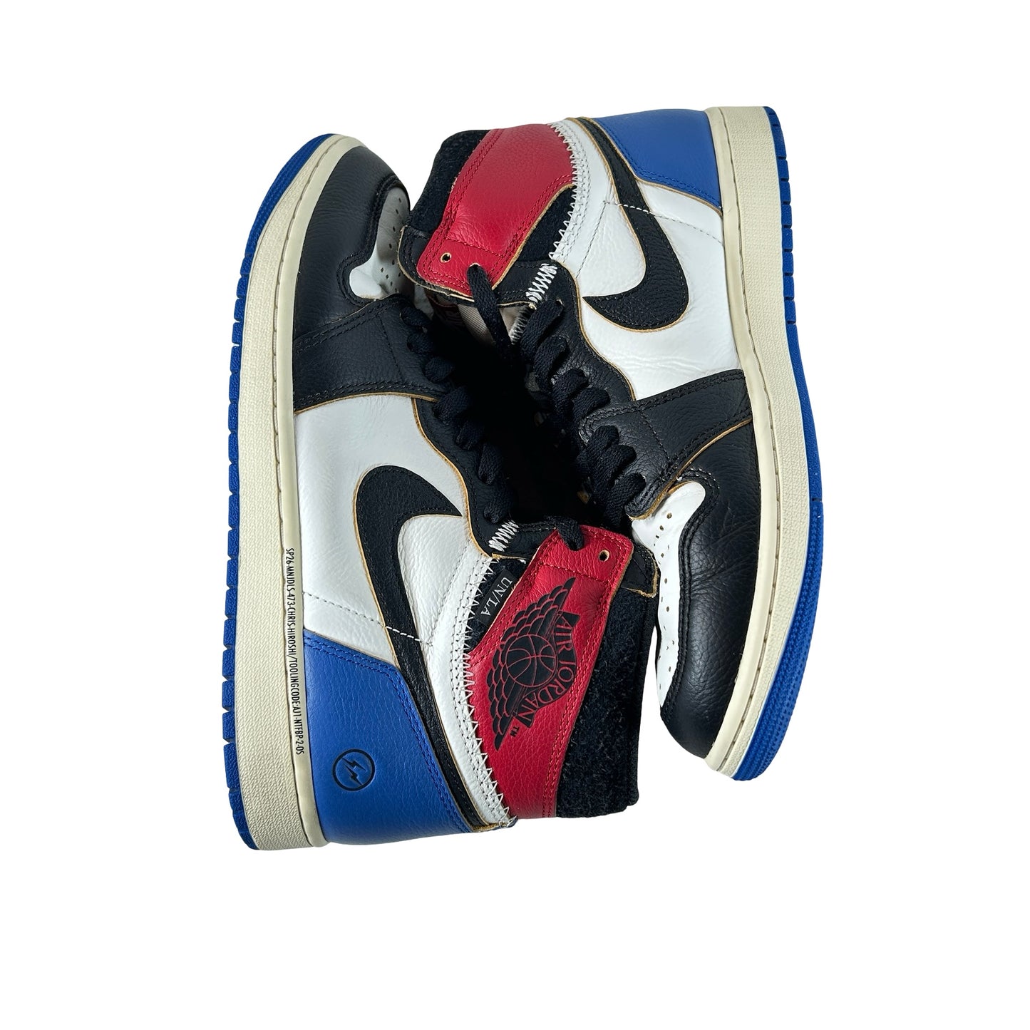 IO7847 002 Jordan 1 Retro High OG SP Fragment x Union LA Varsity Red Sport Royal [USED] - 10 M (Used3)