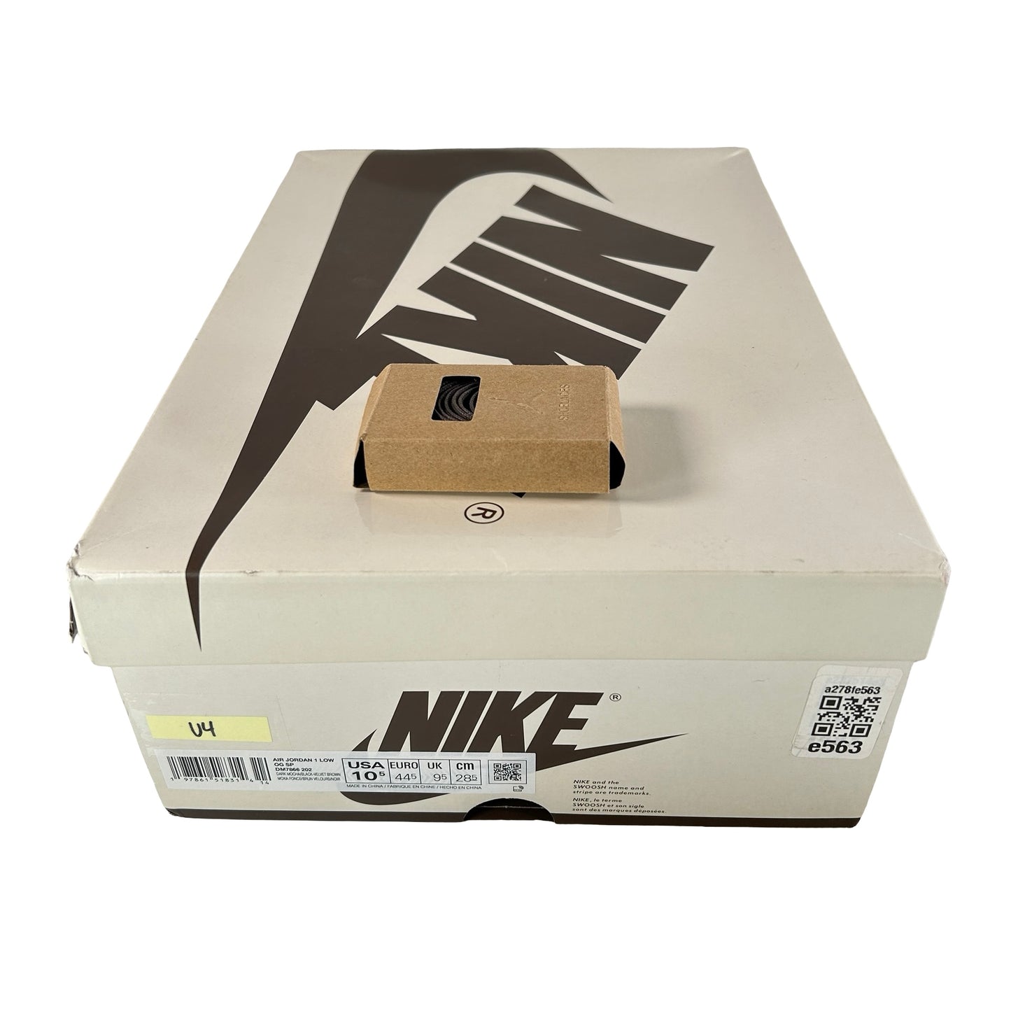 DM7866 202 Jordan 1 Retro Low OG SP Travis Scott Velvet Brown [USED] - 10.5 M (Used4)