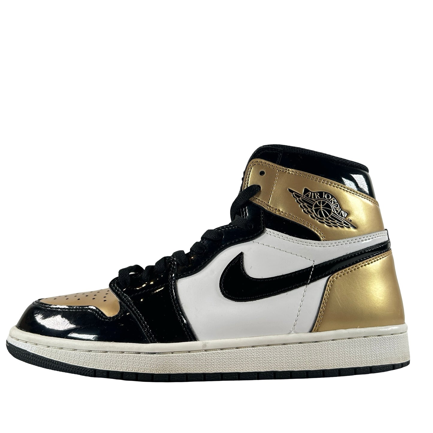 861428 007 Jordan 1 Retro High NRG Patent Gold Toe [USED] - 10 M (Used) (No Box)