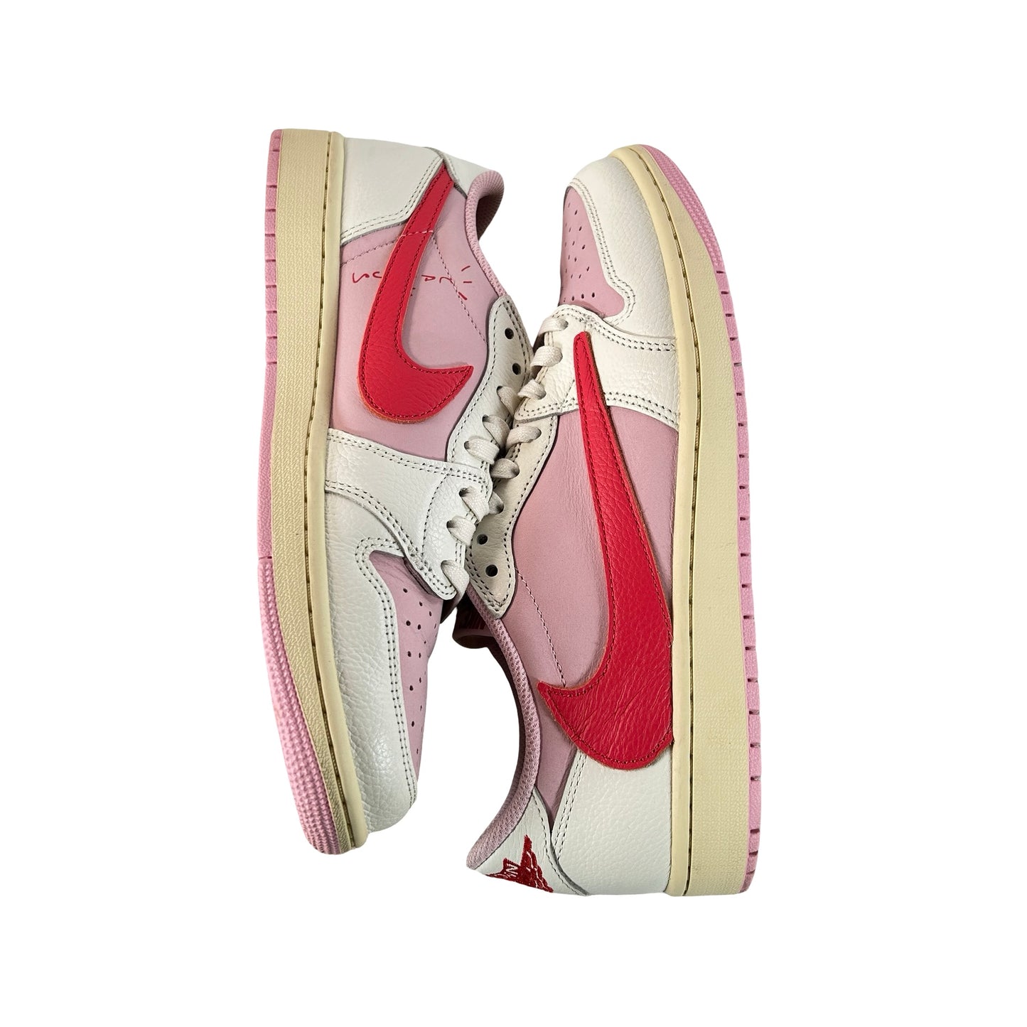 IQ7604 101 Jordan 1 Retro Low OG SP Travis Scott Sail Tropical Pink [USED] - 9.5 M (Used5)