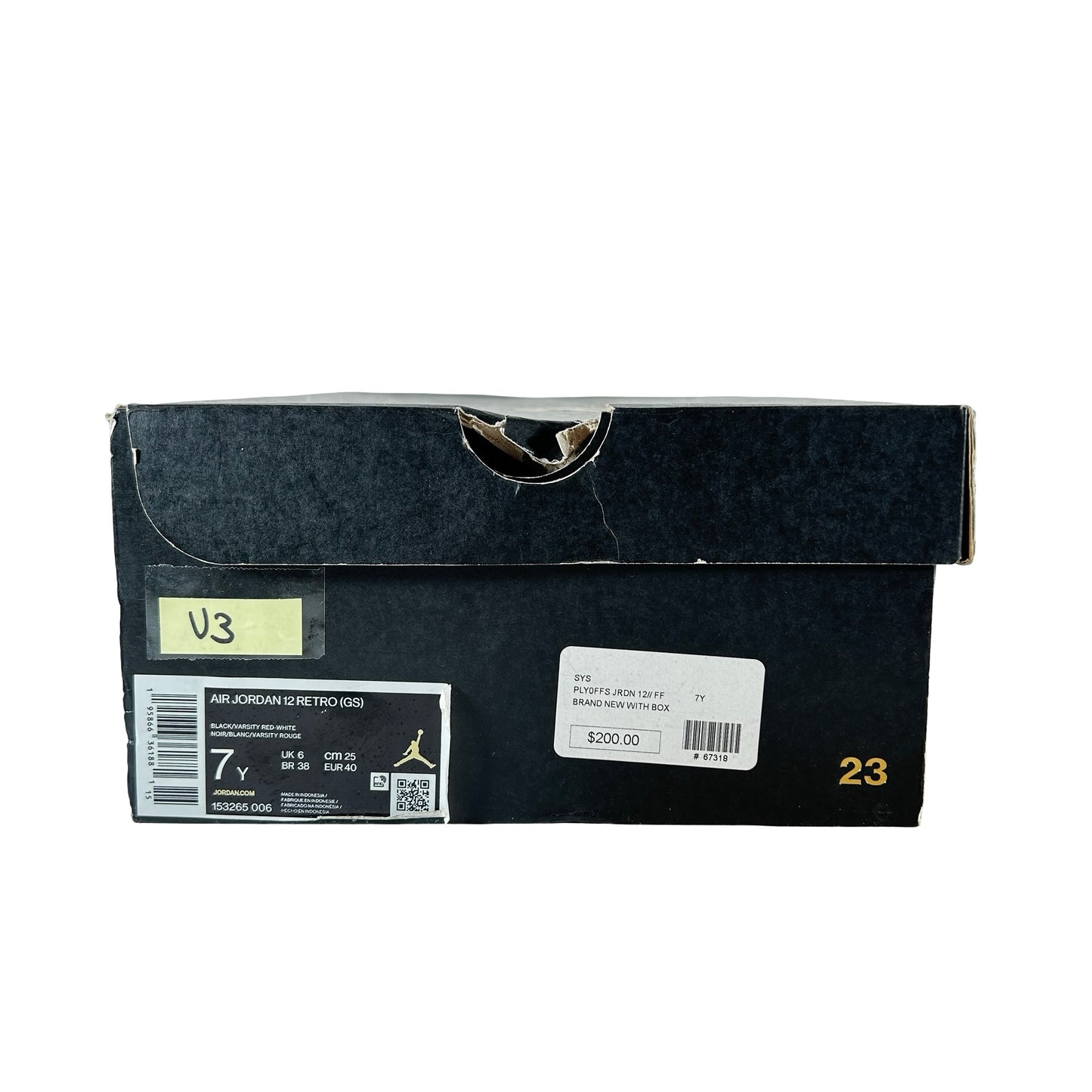 153265 006 Jordan 12 Retro Playoffs (2022) (GS) [USED] - 7 Y (Used3)