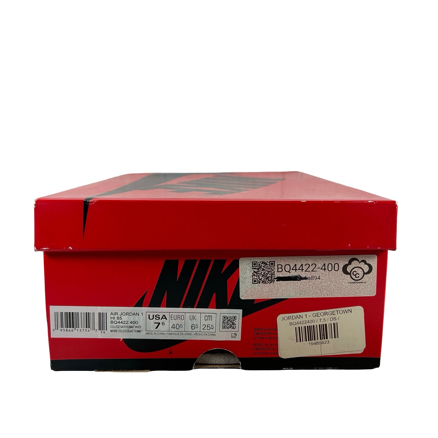 BQ4422 400 Jordan 1 High 85 Georgetown [USED] - 7.5 M (Used)