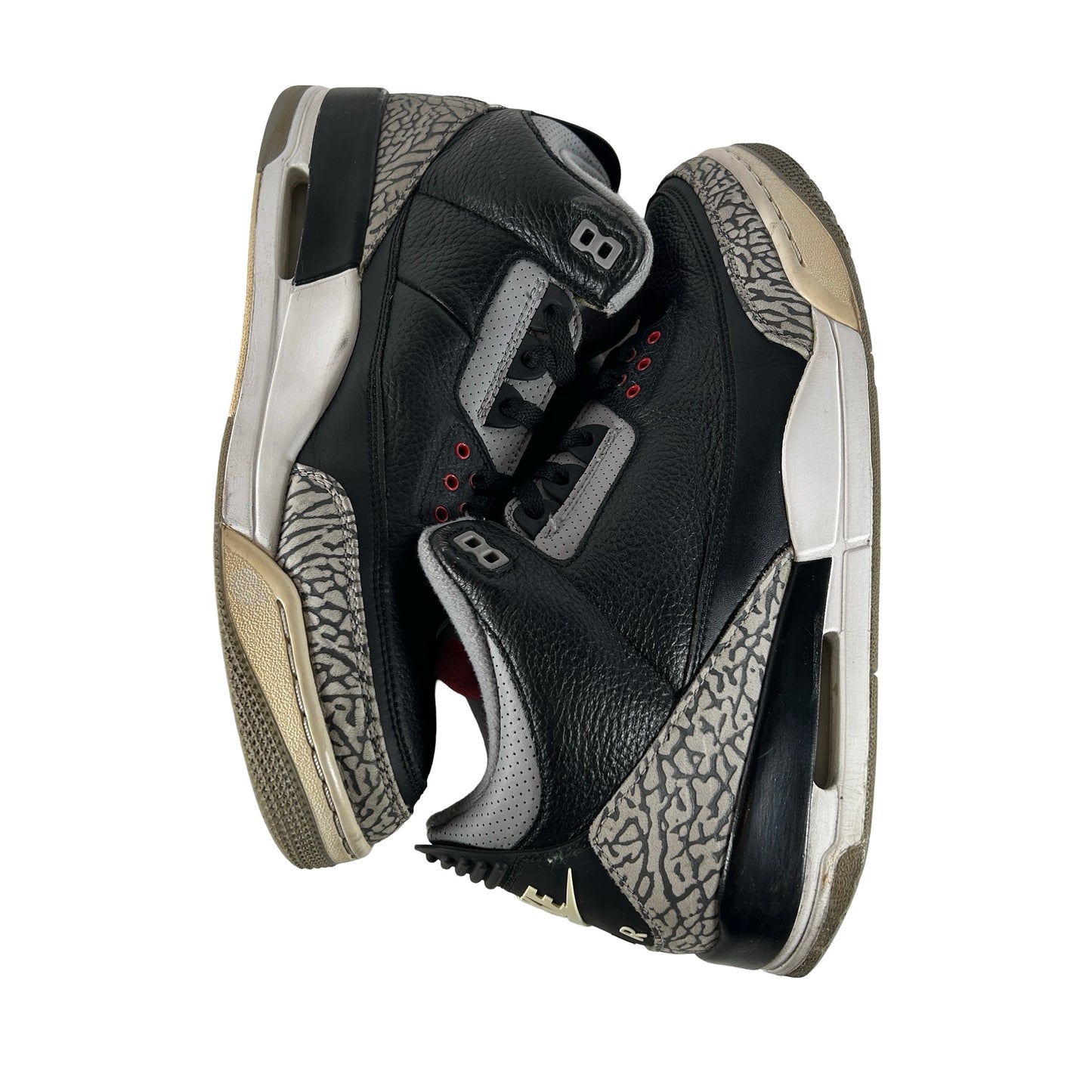854262 001 Jordan 3 Black Cement 2018 [USED] - 13 M (Used2) (No Box2)