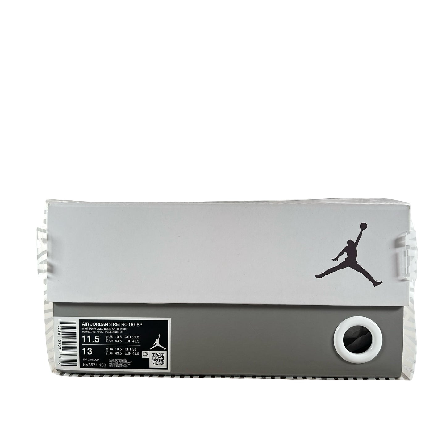 HV8571 100 Jordan 3 Retro OG SP A Ma Maniére Diffused Blue [USED] - 11.5 M (Used)