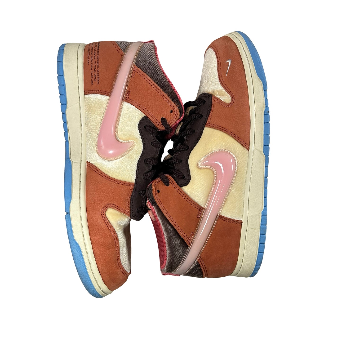 DJ1173 700 Nike Dunk Mid Social Status Free Lunch Chocolate Milk [USED] - 10 M (Used)