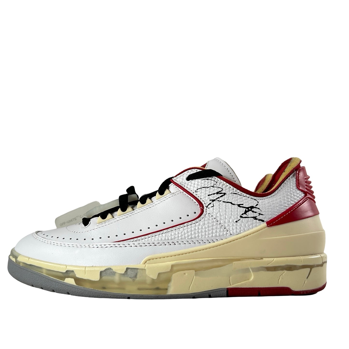 DJ4375 106 Jordan 2 Retro Low SP Off-White White Red [USED] - 8 M (Used)