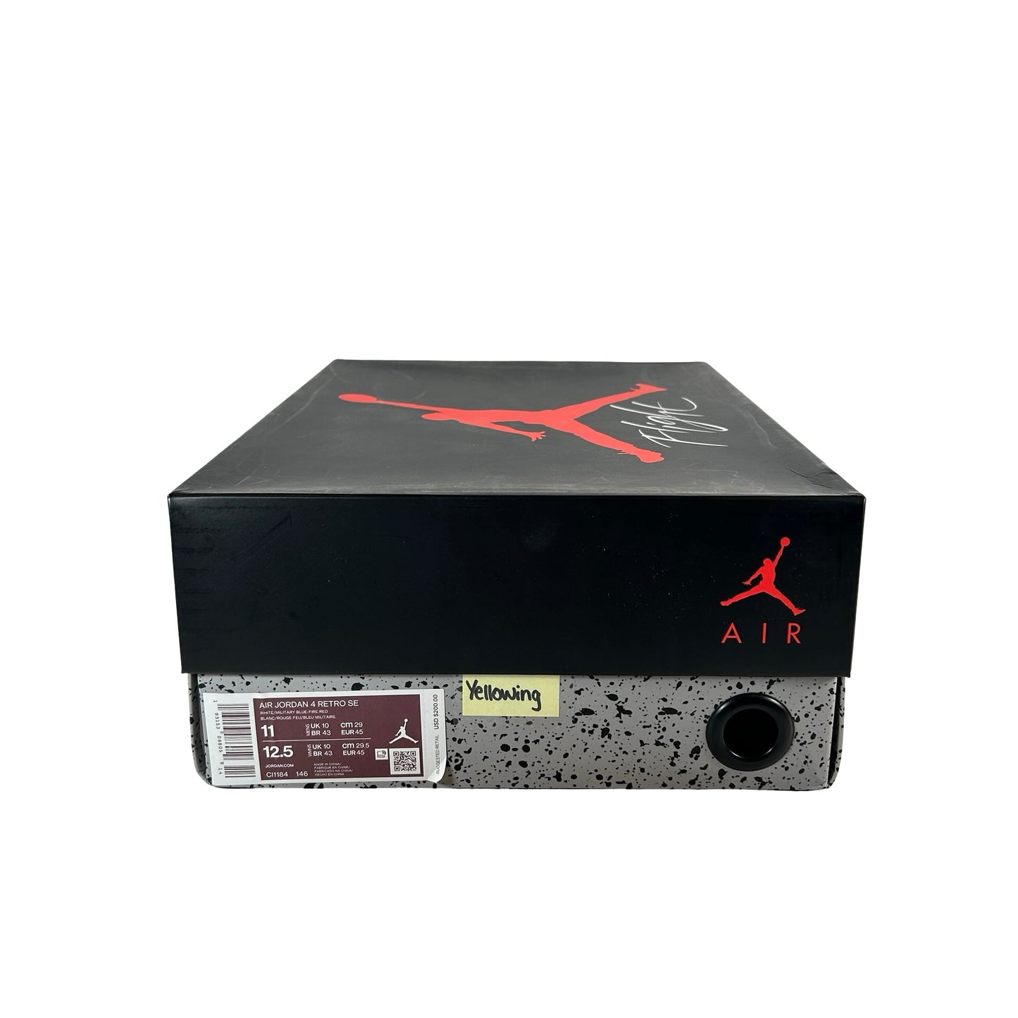 CI1184 140 Jordan 4 Retro What The - 11 M (Yellowing)