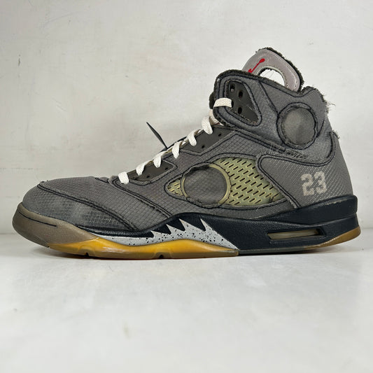 CT8480 001 Jordan 5 Off-White Black [USED] - 14 M (Used)