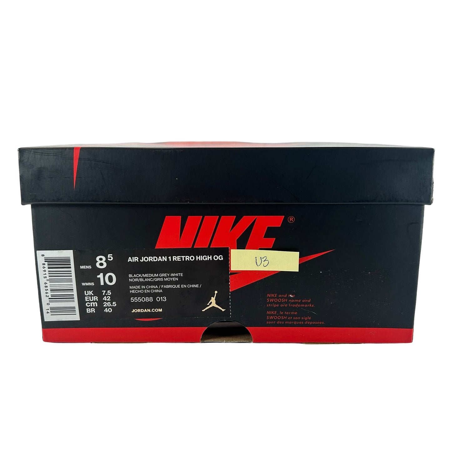 555088 013 Jordan 1 Shadow (2018) [USED] - 8.5 M (Used3)