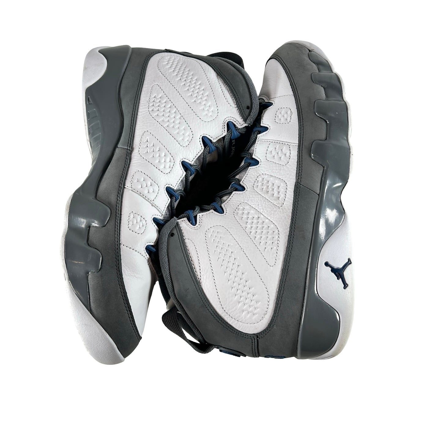 HV4794 100 Jordan 9 Retro Flint Grey French Blue (2026) [USED] - 13 M (Used)